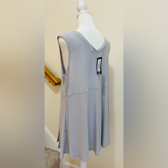 NWT - By JJ light gray, sleeveless, tank top, reversible neckline. Size medium. - Picture 3 of 7
